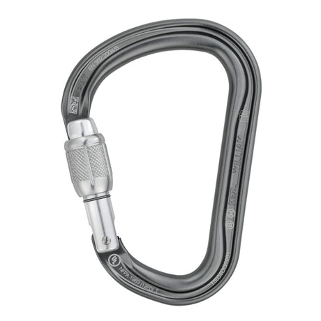 Petzl William Screw Lock Carabiner Silver - 53 Degrees North 
