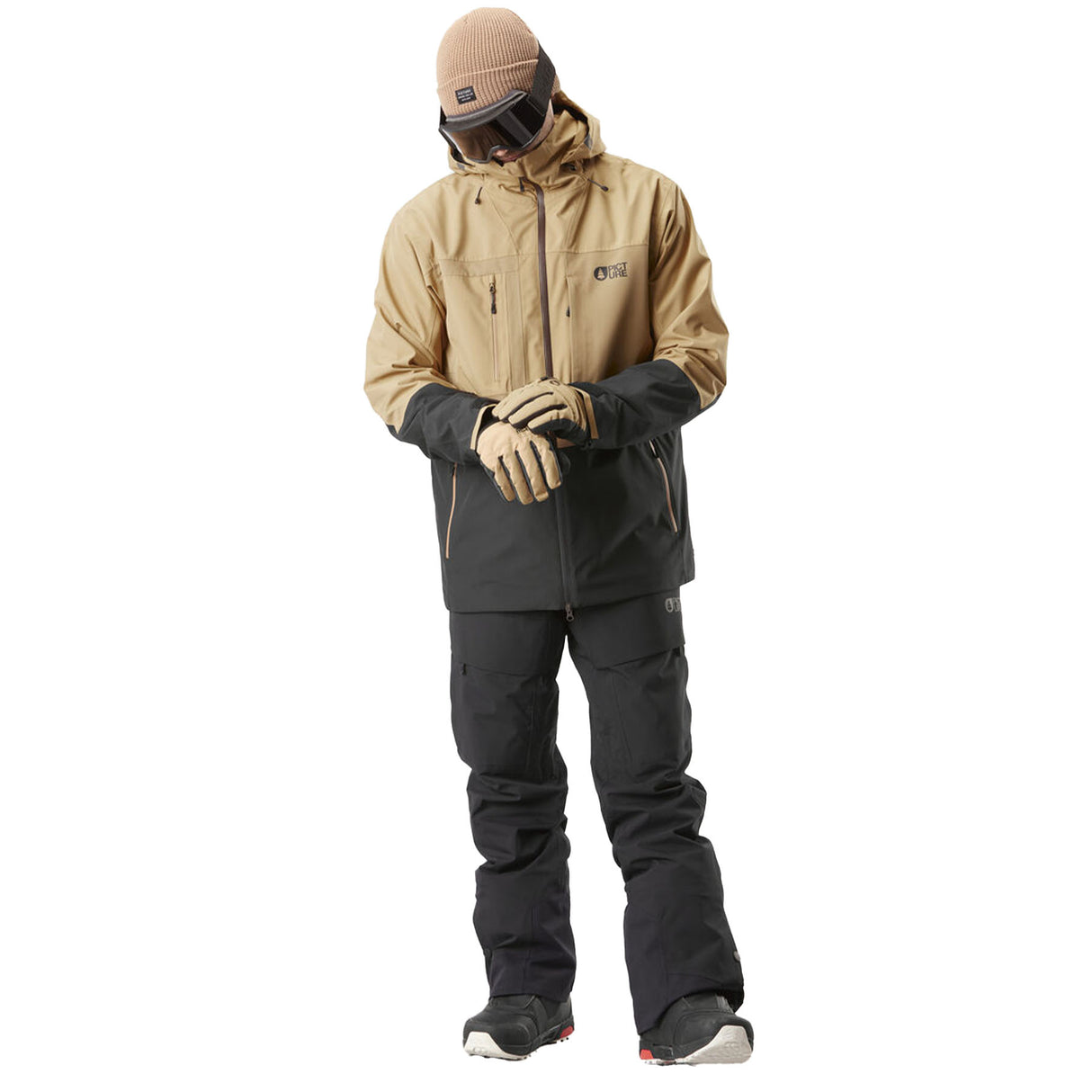 Picture Men's Waterproof Track Snow Jacket Tannin/Black / Small-Tannin/Black / Medium-Tannin/Black / Large-Tannin/Black / X-Large-Laurel Wreath/Dark Blue / Small - 53 Degrees North 