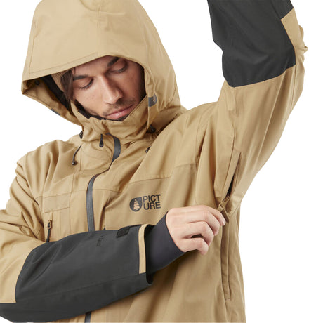 Picture Men's Waterproof Track Snow Jacket Tannin/Black / Small-Tannin/Black / Medium-Tannin/Black / Large-Tannin/Black / X-Large-Laurel Wreath/Dark Blue / Small - 53 Degrees North 