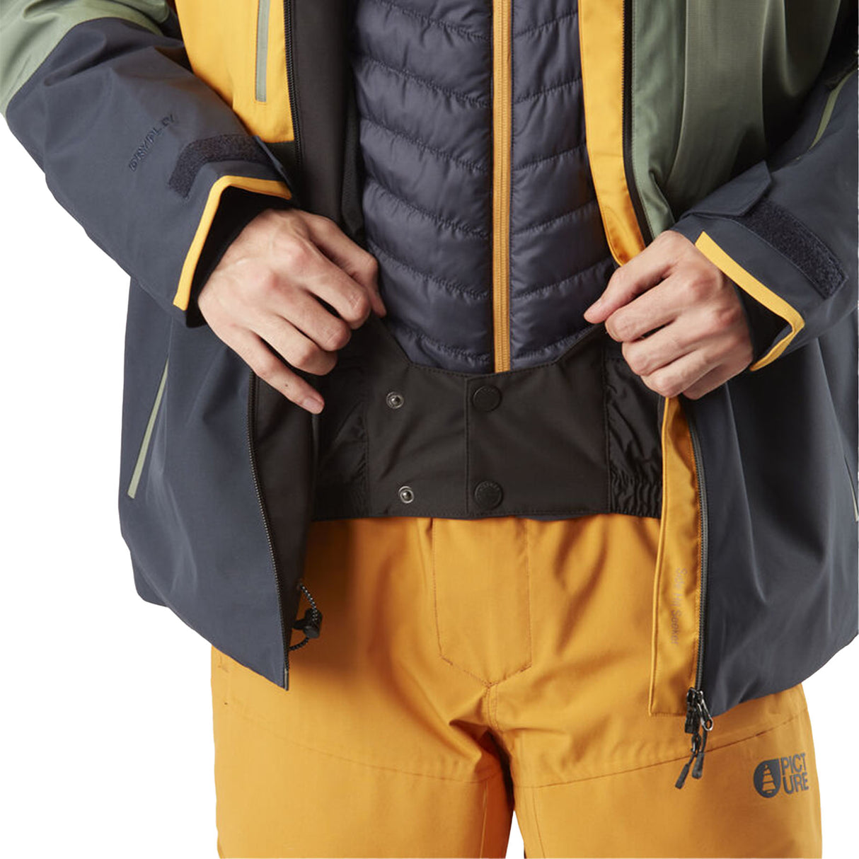 Picture Men's Waterproof Track Snow Jacket Tannin/Black / Small-Tannin/Black / Medium-Tannin/Black / Large-Tannin/Black / X-Large-Laurel Wreath/Dark Blue / Small - 53 Degrees North 