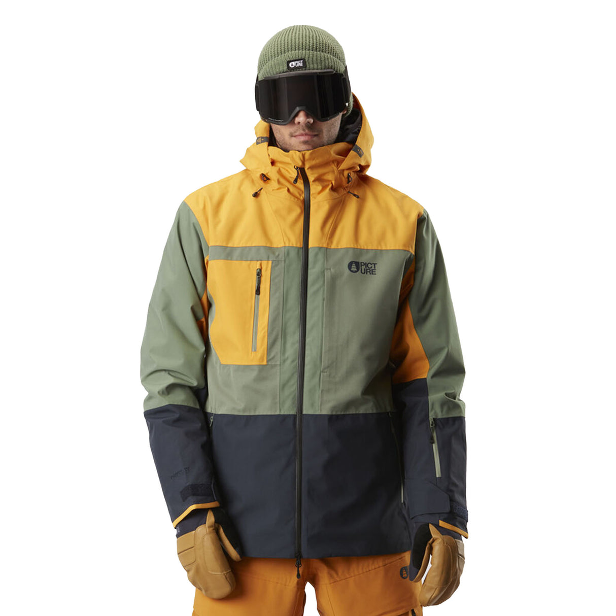 Picture Men's Waterproof Track Snow Jacket Tannin/Black / Small-Tannin/Black / Medium-Tannin/Black / Large-Tannin/Black / X-Large-Laurel Wreath/Dark Blue / Small - 53 Degrees North 