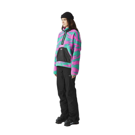 Picture Women's Zelkova 1/4 Print Fleece Retro Bliss Print / X-Small-Retro Bliss Print / Small-Retro Bliss Print / Medium-Retro Bliss Print / Large-Retro Bliss Print / X-Large - 53 Degrees North 