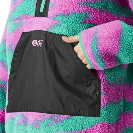 Picture Women's Zelkova 1/4 Print Fleece Retro Bliss Print / X-Small-Retro Bliss Print / Small-Retro Bliss Print / Medium-Retro Bliss Print / Large-Retro Bliss Print / X-Large - 53 Degrees North 