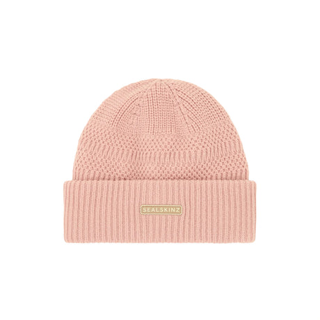 Gressenhall Waterproof Cold Weather Textured Stripe Roll Cuff Beanie