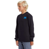 Quiksilver Boys' Graphic Crew Pullover Black / Age 7-8-Black / Age 9-10-Black / Age 11-12-Black / Age 13-14-Black / Age 15-16 - 53 Degrees North 