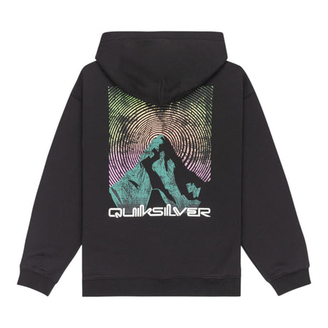 Quiksilver Boys' Salt Water Graphic Hoodie True Black / Age 7-8-True Black / Age 9-10-True Black / Age 11-12-True Black / Age 13-14-True Black / Age 15-16 - 53 Degrees North 
