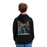 Quiksilver Boys' Salt Water Graphic Hoodie True Black / Age 7-8-True Black / Age 9-10-True Black / Age 11-12-True Black / Age 13-14-True Black / Age 15-16 - 53 Degrees North 