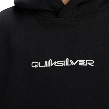 Quiksilver Boys' Salt Water Graphic Hoodie True Black / Age 7-8-True Black / Age 9-10-True Black / Age 11-12-True Black / Age 13-14-True Black / Age 15-16 - 53 Degrees North 