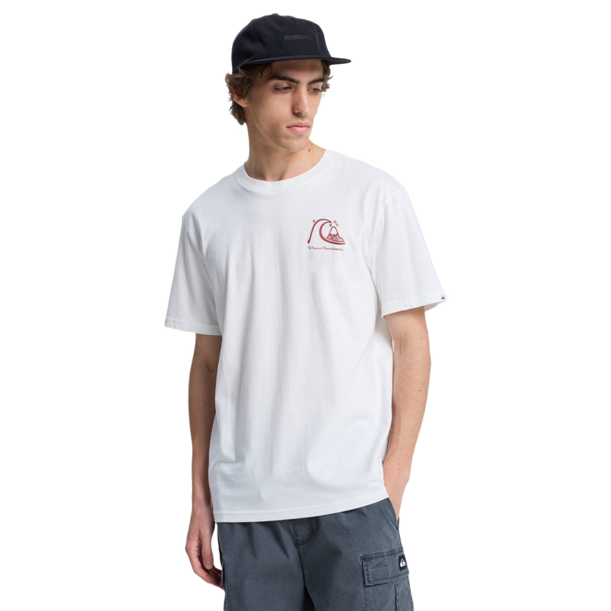 Quiksilver Men's Evo Original BS Short Sleeve T-Shirt Snow White / Small-Snow White / Medium-Snow White / Large-Snow White / X-Large-Forest / Small - 53 Degrees North 