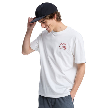 Quiksilver Men's Evo Original BS Short Sleeve T-Shirt Snow White / Small-Snow White / Medium-Snow White / Large-Snow White / X-Large-Forest / Small - 53 Degrees North 