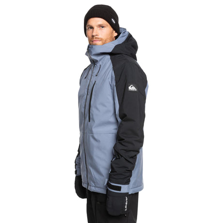 Quiksilver Men's Mission Block Ski Jacket Flint Stone / Small-Flint Stone / Medium-Flint Stone / Large-Flint Stone / X-Large - 53 Degrees North 