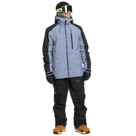 Quiksilver Men's Mission Block Ski Jacket Flint Stone / Small-Flint Stone / Medium-Flint Stone / Large-Flint Stone / X-Large - 53 Degrees North 