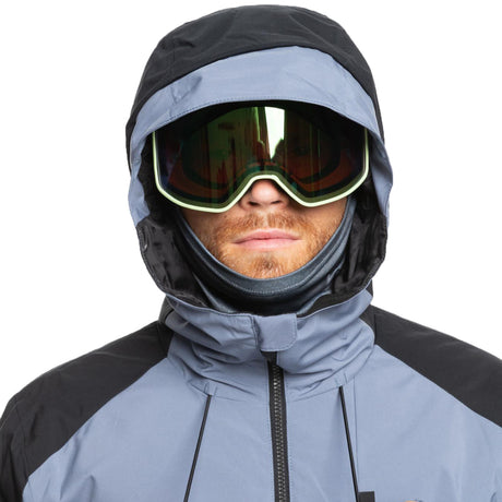 Quiksilver Men's Mission Block Ski Jacket Flint Stone / Small-Flint Stone / Medium-Flint Stone / Large-Flint Stone / X-Large - 53 Degrees North 