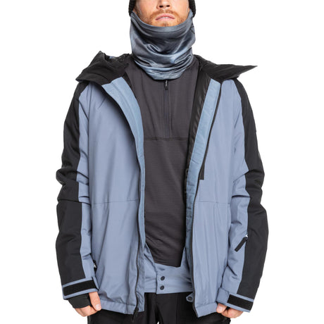 Quiksilver Men's Mission Block Ski Jacket Flint Stone / Small-Flint Stone / Medium-Flint Stone / Large-Flint Stone / X-Large - 53 Degrees North 