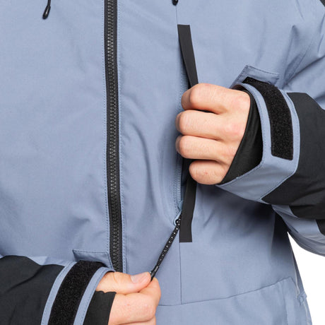 Quiksilver Men's Mission Block Ski Jacket Flint Stone / Small-Flint Stone / Medium-Flint Stone / Large-Flint Stone / X-Large - 53 Degrees North 