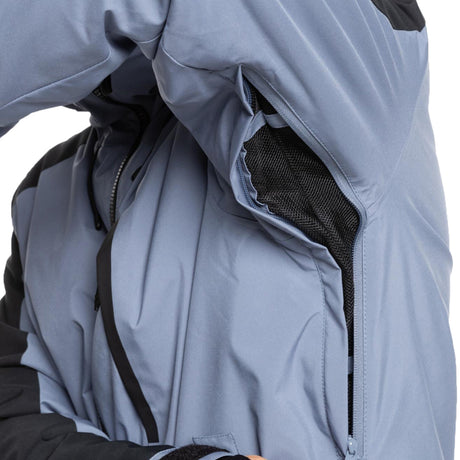 Quiksilver Men's Mission Block Ski Jacket Flint Stone / Small-Flint Stone / Medium-Flint Stone / Large-Flint Stone / X-Large - 53 Degrees North 