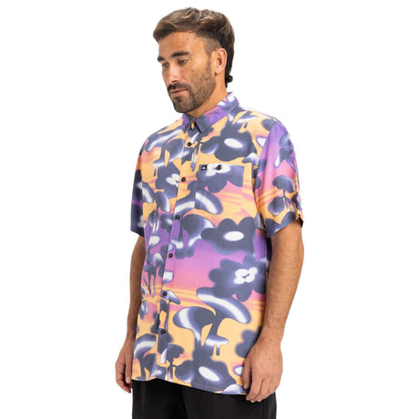 Quiksilver Men's Safe Paradise Shirt Vintage Violet Biophilia / Small-Vintage Violet Biophilia / Medium-Vintage Violet Biophilia / Large-Vintage Violet Biophilia / X-Large - 53 Degrees North 