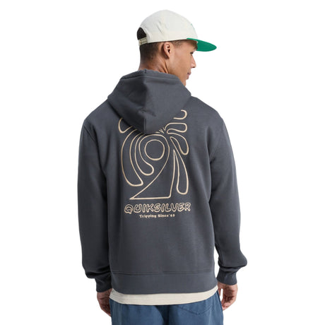 Quiksilver Men's Salt Water Graphic Hoodie Iron Gate / Small-Iron Gate / Medium-Iron Gate / Large-Iron Gate / X-Large - 53 Degrees North 