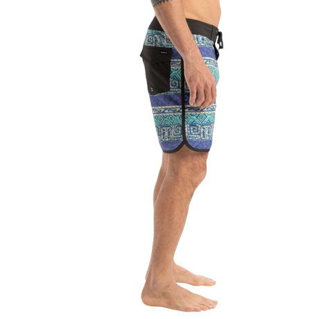 Quiksilver Men's Surfsilk Scallop 18 Shorts Global Heat Dusted Peri / Small-Global Heat Dusted Peri / Medium-Global Heat Dusted Peri / Large-Global Heat Dusted Peri / X-Large-Global Heat Dusted Peri / XX-Large - 53 Degrees North 