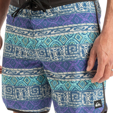 Quiksilver Men's Surfsilk Scallop 18 Shorts Global Heat Dusted Peri / Small-Global Heat Dusted Peri / Medium-Global Heat Dusted Peri / Large-Global Heat Dusted Peri / X-Large-Global Heat Dusted Peri / XX-Large - 53 Degrees North 