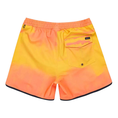 Quiksilver Men's Surfsilk Scallop Volley 16 Shorts Fiery Coral Bloomfade / Small-Fiery Coral Bloomfade / Medium-Fiery Coral Bloomfade / Large-Fiery Coral Bloomfade / X-Large-Fiery Coral Bloomfade / XX-Large - 53 Degrees North 