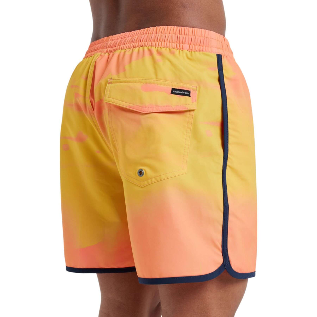 Quiksilver Men's Surfsilk Scallop Volley 16 Shorts Fiery Coral Bloomfade / Small-Fiery Coral Bloomfade / Medium-Fiery Coral Bloomfade / Large-Fiery Coral Bloomfade / X-Large-Fiery Coral Bloomfade / XX-Large - 53 Degrees North 