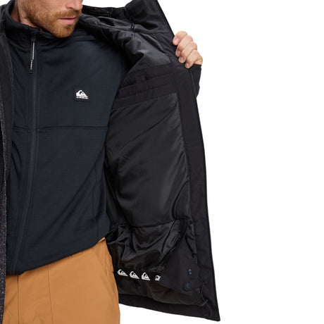 Quiksilver Men's Sycamore Printed Jacket Mountain Static True Black / Small-Mountain Static True Black / Medium-Mountain Static True Black / Large-Mountain Static True Black / X-Large - 53 Degrees North 