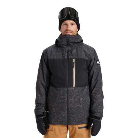 Quiksilver Men's Sycamore Printed Jacket Mountain Static True Black / Small-Mountain Static True Black / Medium-Mountain Static True Black / Large-Mountain Static True Black / X-Large - 53 Degrees North 