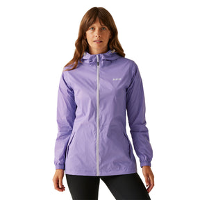 Regatta Women's Pack-It III Waterproof Jacket Wisteria / X-Small-Wisteria / Small-Wisteria / Medium-Wisteria / Large-Wisteria / X-Large #- 53 Degrees North 