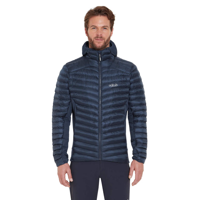Rab Men's Cirrus Flex Hooded Insulated Jacket Tempest Blue / Small-Tempest Blue / Medium-Tempest Blue / Large-Tempest Blue / X-Large-Tempest Blue / XX-Large - 53 Degrees North 