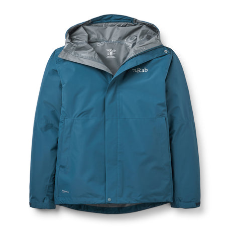 Rab Men's Downpour Jacket Tempest Blue / Small - 53 Degrees North