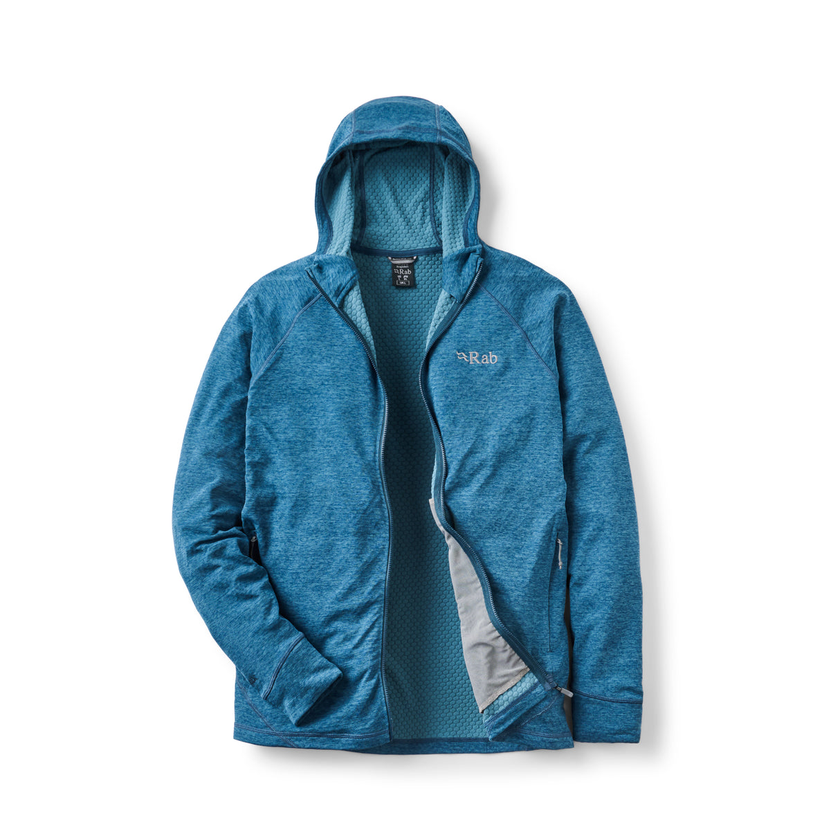 Rab Men's Nexus Hooded Fleece Jacket Tempest Blue / Small-Tempest Blue / Medium-Tempest Blue / Large-Tempest Blue / X-Large-Tempest Blue / XX-Large - 53 Degrees North 