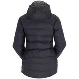 Rab Women's Valience Waterproof Down Jacket Black (Aquamarine) / X-Small-Black (Aquamarine) / Small-Black (Aquamarine) / Medium-Black (Aquamarine) / Large-Black (Aquamarine) / X-Large - 53 Degrees North 