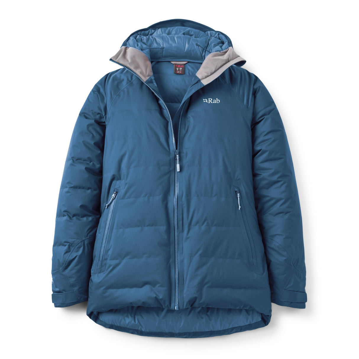Rab Women's Valience Waterproof Down Jacket Black (Aquamarine) / X-Small-Black (Aquamarine) / Small-Black (Aquamarine) / Medium-Black (Aquamarine) / Large-Black (Aquamarine) / X-Large - 53 Degrees North 