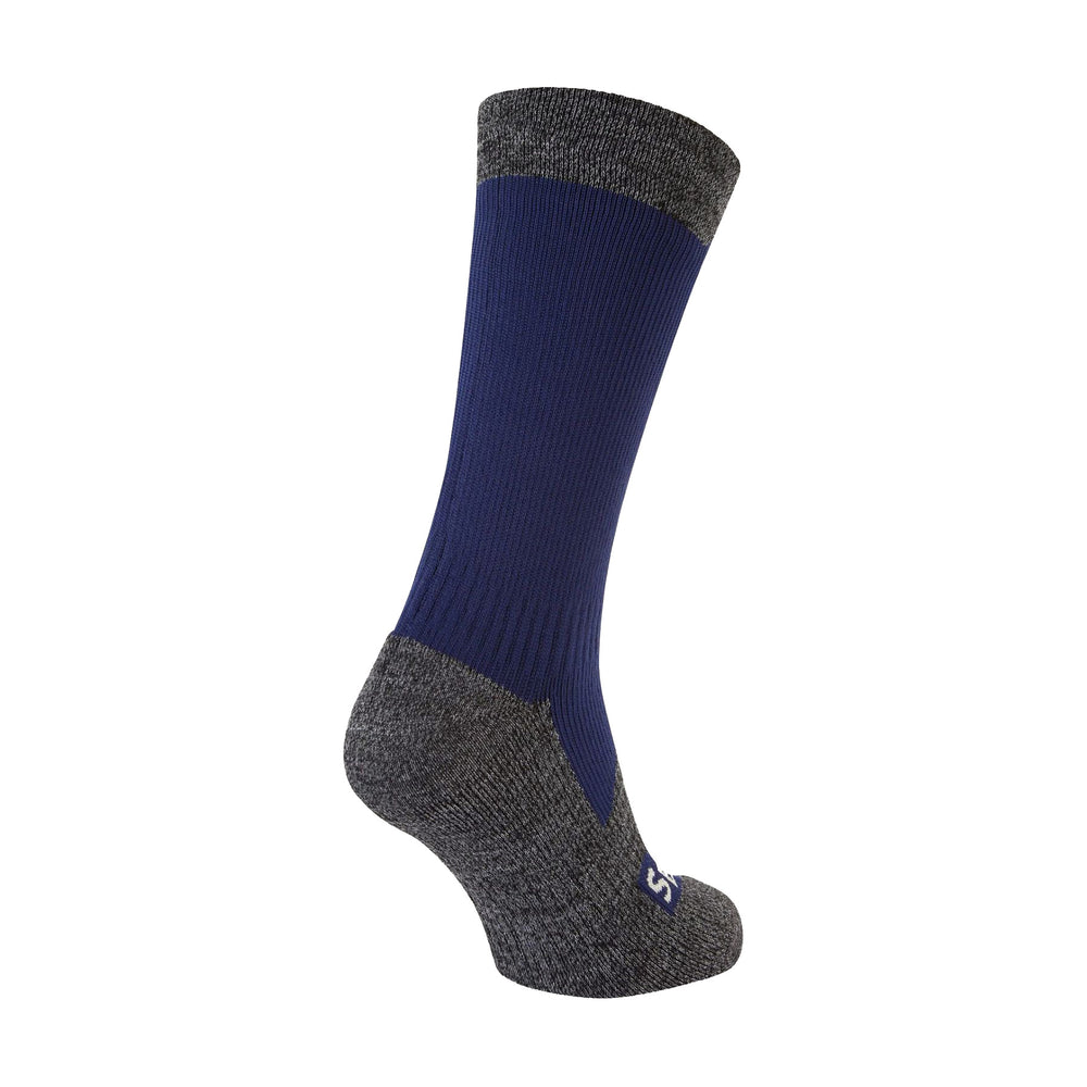 Seal Skinz Raynham Waterproof All Weather Mid Length Sock #color_blue-grey-marl