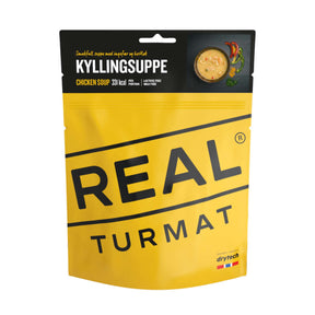 Real Turmat Chicken Soup 370g Yellow - 53 Degrees North 