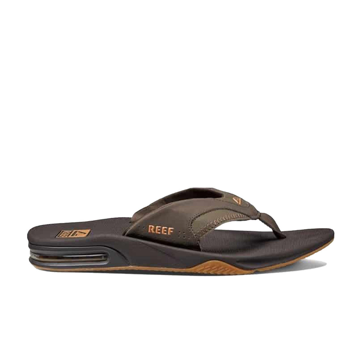 Reef Men's Fanning Flip Flops Black/Silver / 8-Black/Silver / 9-Black/Silver / 10-Black/Silver / 11-Black/Silver / 12 - 53 Degrees North 
