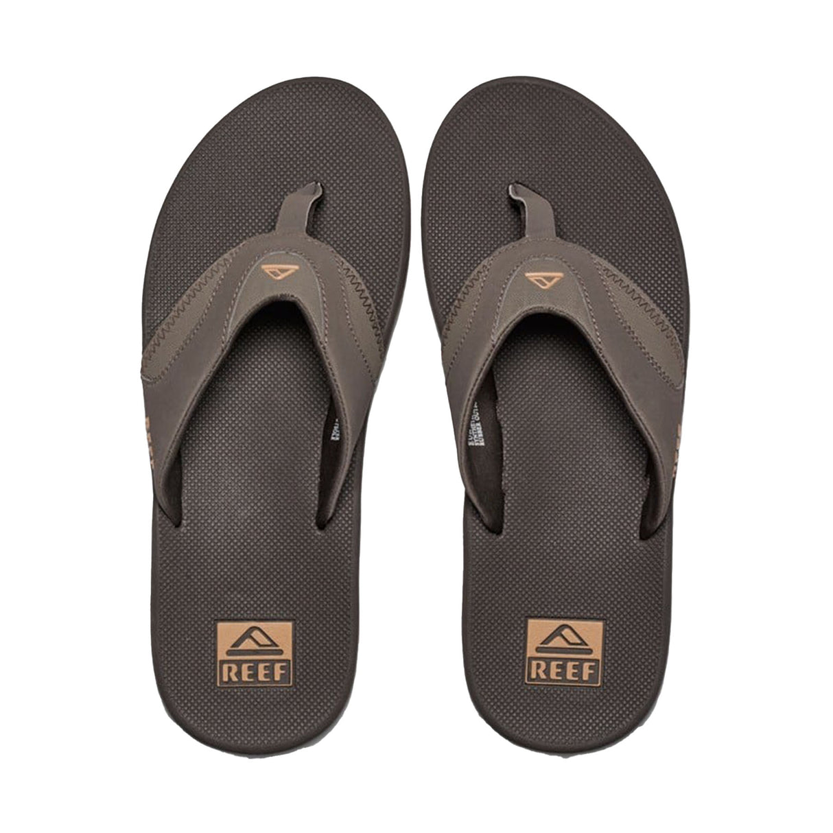 Reef Men's Fanning Flip Flops Black/Silver / 8-Black/Silver / 9-Black/Silver / 10-Black/Silver / 11-Black/Silver / 12 - 53 Degrees North 