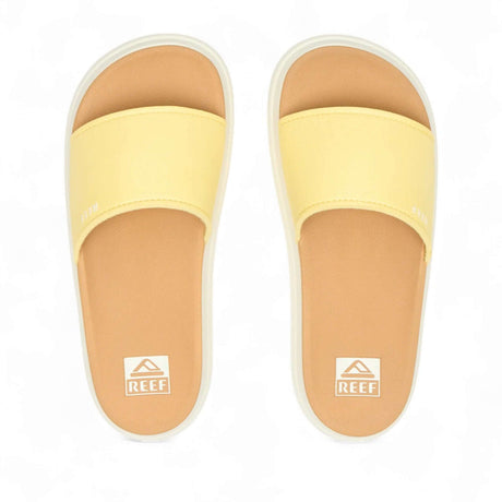 Reef Women's Cushion Bondi Bay Slides Pale Banana / 3.5-Pale Banana / 4.5-Pale Banana / 5.5-Pale Banana / 6.5-Pale Banana / 7.5 - 53 Degrees North 