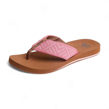 Reef Women's Reef Spring Woven Flip Flops Strawberry Pink / 4-Strawberry Pink / 5-Strawberry Pink / 6-Strawberry Pink / 7-Strawberry Pink / 8 - 53 Degrees North 