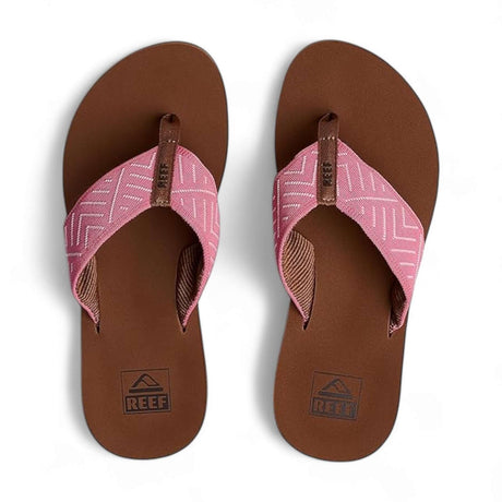 Reef Women's Reef Spring Woven Flip Flops Strawberry Pink / 4-Strawberry Pink / 5-Strawberry Pink / 6-Strawberry Pink / 7-Strawberry Pink / 8 - 53 Degrees North 