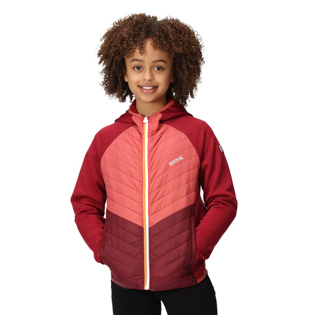 Regatta Kids Kids' Kielder VII Hybrid Hoody Jacket Black/Seal Grey / Age 3-4-Black/Seal Grey / Age 5-6-Black/Seal Grey / Age 7-8-Black/Seal Grey / Age 9-10-Black/Seal Grey / Age 11-12 - 53 Degrees North 