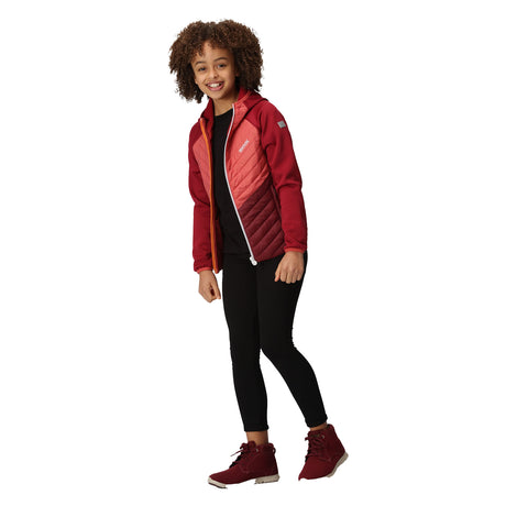 Regatta Kids Kids' Kielder VII Hybrid Hoody Jacket Black/Seal Grey / Age 3-4-Black/Seal Grey / Age 5-6-Black/Seal Grey / Age 7-8-Black/Seal Grey / Age 9-10-Black/Seal Grey / Age 11-12 - 53 Degrees North 