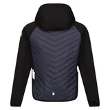 Regatta Kids Kids' Kielder VII Hybrid Hoody Jacket Black/Seal Grey / Age 3-4-Black/Seal Grey / Age 5-6-Black/Seal Grey / Age 7-8-Black/Seal Grey / Age 9-10-Black/Seal Grey / Age 11-12 - 53 Degrees North 