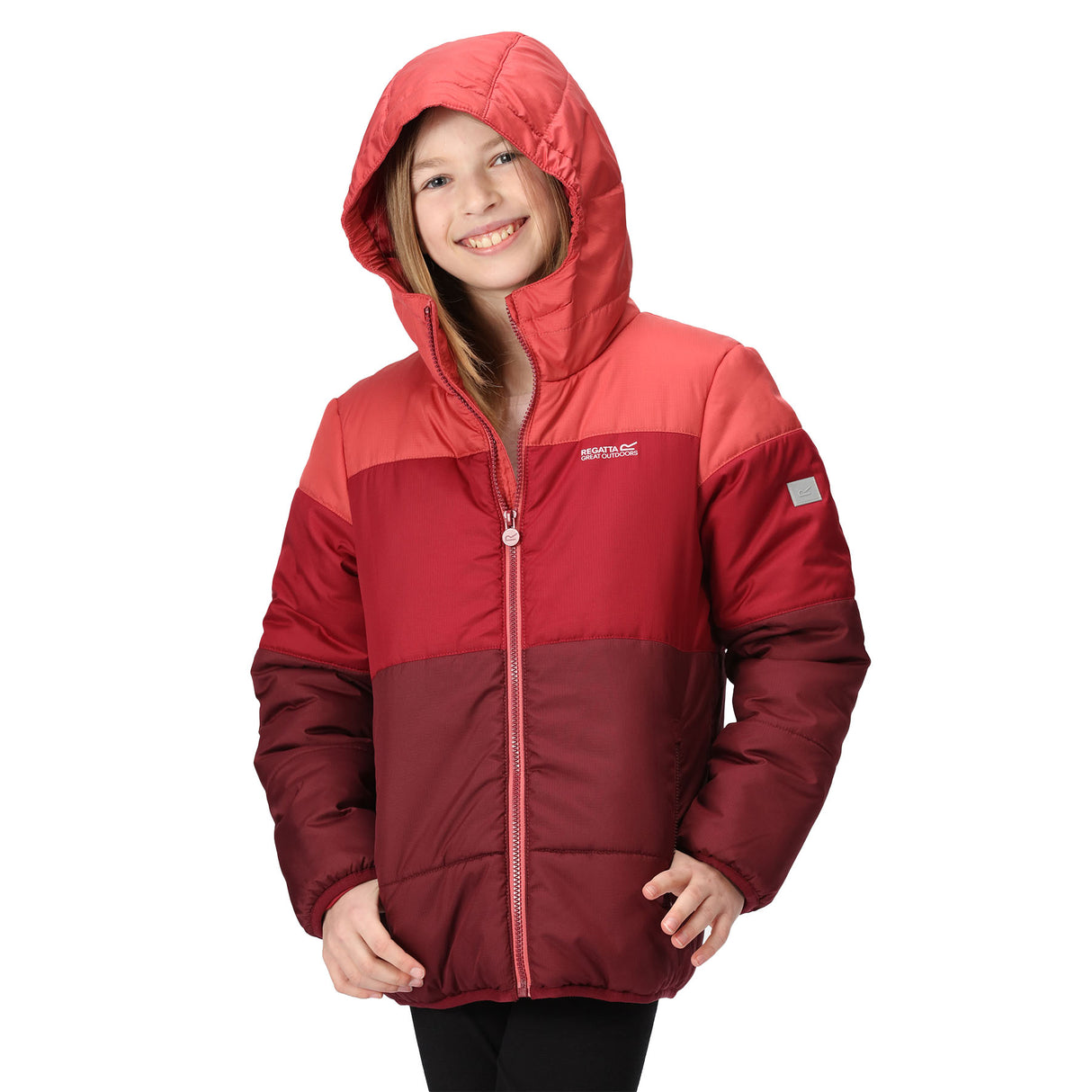 Regatta Kids' Lofthouse VII Hooded Jacket Admiral Blue/Burnt Copper/Dark Khaki / Age 3-4-Admiral Blue/Burnt Copper/Dark Khaki / Age 5-6-Admiral Blue/Burnt Copper/Dark Khaki / Age 7-8-Admiral Blue/Burnt Copper/Dark Khaki / Age 9-10-Admiral Blue/Burnt Copper/Dark Khaki / Age 11-12 - 53 Degrees North 