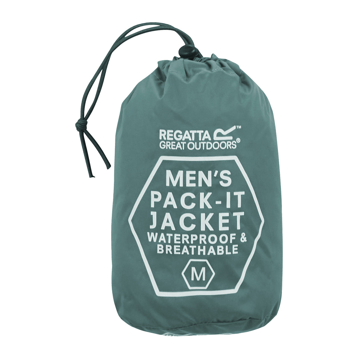 Regatta Men's Pack-It III Waterproof Jacket Arctic / Small-Arctic / Medium-Arctic / Large-Arctic / X-Large-Arctic / XX-Large - 53 Degrees North 