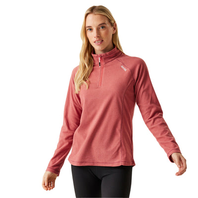 Regatta Women's Montes Lightweight Half Zip Fleece Pullover Mineral Red/Dusty Rose / X-Small-Mineral Red/Dusty Rose / Small-Mineral Red/Dusty Rose / Medium-Mineral Red/Dusty Rose / Large-Mineral Red/Dusty Rose / X-Large - 53 Degrees North 