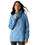 Regatta Women's Pack-It III Waterproof Jacket Washed Denim / X-Small-Washed Denim / Small-Washed Denim / Medium-Washed Denim / Large-Washed Denim / X-Large - 53 Degrees North 
