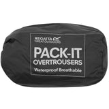 Regatta Women's Pack-It Waterproof Overtrousers Midnight / Small-Midnight / Medium-Midnight / Large-Midnight / X-Large-Black / Small - 53 Degrees North 