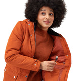 Regatta Women's Voltera Heated Parka Jacket Burnt Copper / X-Small-Burnt Copper / Small-Burnt Copper / Medium-Burnt Copper / Large-Burnt Copper / X-Large - 53 Degrees North 